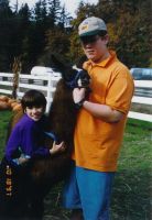 James and Krystal and an Alpaca '97